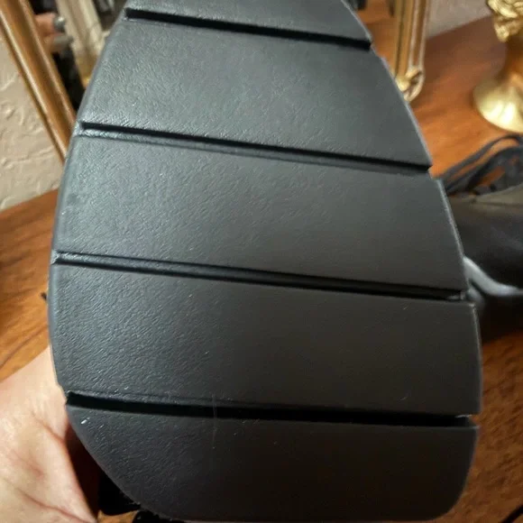 Corso Como Black Lace-Up Ankle Boots - Picture 12 of 15